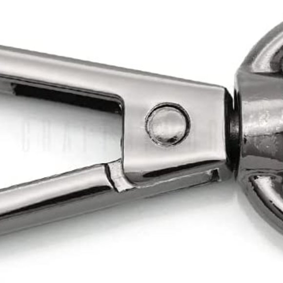 CYNTHIA LYNN "BAG BLING" BRAHMIN INSPIRED BLACK SILVR GREY CRYSTAL HANDBAG CHARM - Picture 8 of 11